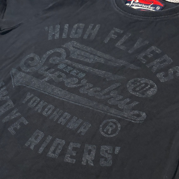 Superdry Men's Dark Tee with Graphic Print - Picture 3 of 5